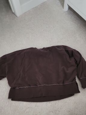 American Eagle Outfitters Brown Logo Tag Sweatshirt
